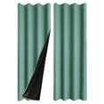thumbnail image 2 of 2 Panels Grommet Blackout Curtain for Living Room Doorway, Light Blocking Drapes, Thermal Insulated, Noise Reduction, 20 Inches Wide x 51 Inches Long, 2 of 5