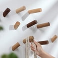thumbnail image 4 of Laklulu Perchero De Madera Gancho 【5 Piezas】 Ropa Natural Montada En La Pared Bufanda Sombrero Y Bolsa Perchas De Almacenamiento Toalla Decoración De Dormitorio, Diámetro 30 Mm, 4 of 5