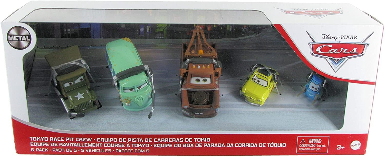 Disney Pixar Cars Tokyo Race Pit Crew 5-Pack