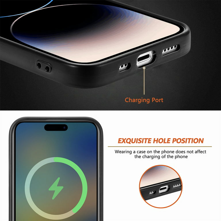 Achetez Pour L'iphone 15 Plus Case de Téléphone à Touche Skin-touch Design  Tpu + pc + Aimant + Coque en Métal Compatible Avec Magsafe - Noir de Chine