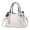 White, variant on Purse and Handbag with Pendant Women Top Handle Satchel Leather Shoulder Bags Messenger Tote Bag for Ladies Work Travel Black