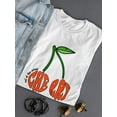 thumbnail image 3 of Cherry Fashion Slogan T-Shirt Women -Image by Shutterstock, Female 3X-Large, 3 of 4