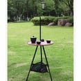 thumbnail image 3 of ZheElen Small Portable Table Carrying Height-Adjustable Picnic Table, Folding, Sturdy of ABS material. And Durable, Suitable For Camping,, 3 of 6