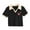 Black, variant on Posijego Toddler Little Girls Summer Tops V Neck Collared Shirts for Girls Short Sleeve T-Shirt Size 2-11 Years