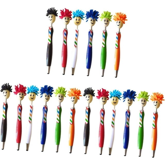 HUGFEGWE Drawing Pen 18 Pcs s Drawing Pens Marking Pen Gift for a Friend Pens Cartoon Ballpoint Pen Durable Ballpoint Pen Students Ballpoint Pen Writing Screen Mop Head CJB91-59116