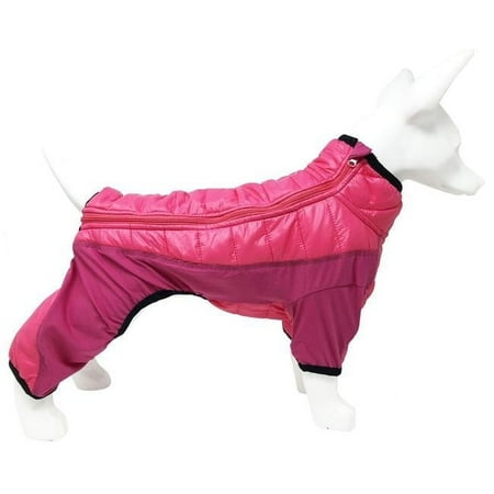 Aura-Vent Lightweight 4-Season Stretch & Quick-Dry Full Body Dog Jacket Pink - Large