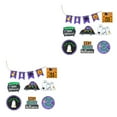 thumbnail image 1 of Matsuzay Fantasmas Calabaza Gato Adornos Artesanías de escritorio de moda para Halloween Decoración del hogar Ligero púrpura púrpura 2Conjunto, 1 of 6