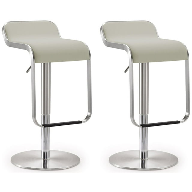 Set 2 Bancos Napoles Blanco Diseños OIKO Para Bar, Cafetería, Restaurante