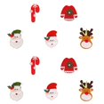 thumbnail image 1 of 10 Pieces Christmas Tree Ornaments Xmas Hanging Decorations, 1 of 5