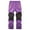 Purple, variant on Boys Girls Winter Snow Ski Pants, Fleece Lined Waterproof Softshell Outdoor Hiking Snowboard Pants with Zipper Pockets Black L