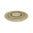 thumbnail image 2 of Gypsie Blu Braided Hand Woven Natural Jute Area Rug Round Indoor Home Décor Living Room Area Runner Online, 2 of 6