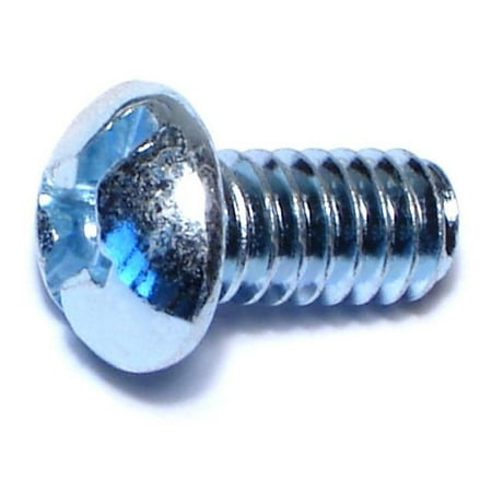

1/4 -20 x 1/2 Zinc Plated Steel Coarse Thread Combo Round Head Machine Screws