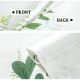 thumbnail image 6 of VOGOL Green Botanical Valance, Watercolor Leaves Rod Pocket Kitchen Curtain 52x18 Inches, 6 of 7