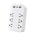 thumbnail image 3 of Protector contra sobretensiones CUTICAT 9 en 1 Extensor 6 salidas 2 USB 1 tipo C, 3 of 8