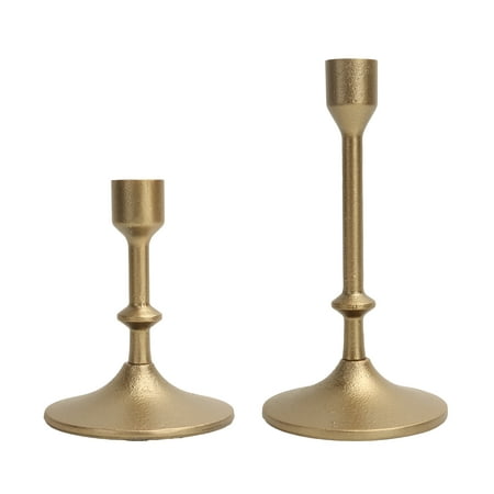 Better Homes & Gardens Gold Metal Taper Candleholders, 2-Pack