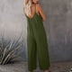 thumbnail image 4 of ICHUANYI ClearanceWomen Strap Jumpsuit Summer New Style Solid Color Pocket Casual Jumpsuit Female(Army Green, XXL) ICHUANYI WER20232080506248, 4 of 5