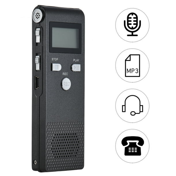 Professional Voice Audio Telephone Recorder Dictaphone 8GB MP3 Music