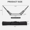 thumbnail image 2 of GDY Hammock Chair with Stand, 550 lb Capacity, Easy Set Up, with Carrying Bag, Portable for Travel/Backpacking/Beach/Backyard, Black., 2 of 18