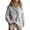Light Gray, variant on Stralyhd Womens Sweatshirt Oversized Stand Henley Collar Long Sleeve Soft Comfort Pullover Tops Fall Winter Clothes Mint Green 2XL