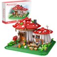 thumbnail image 1 of Juego de bloques de construcción RAVAYO Mushroom House 1621 piezas para adultos, 1 of 8