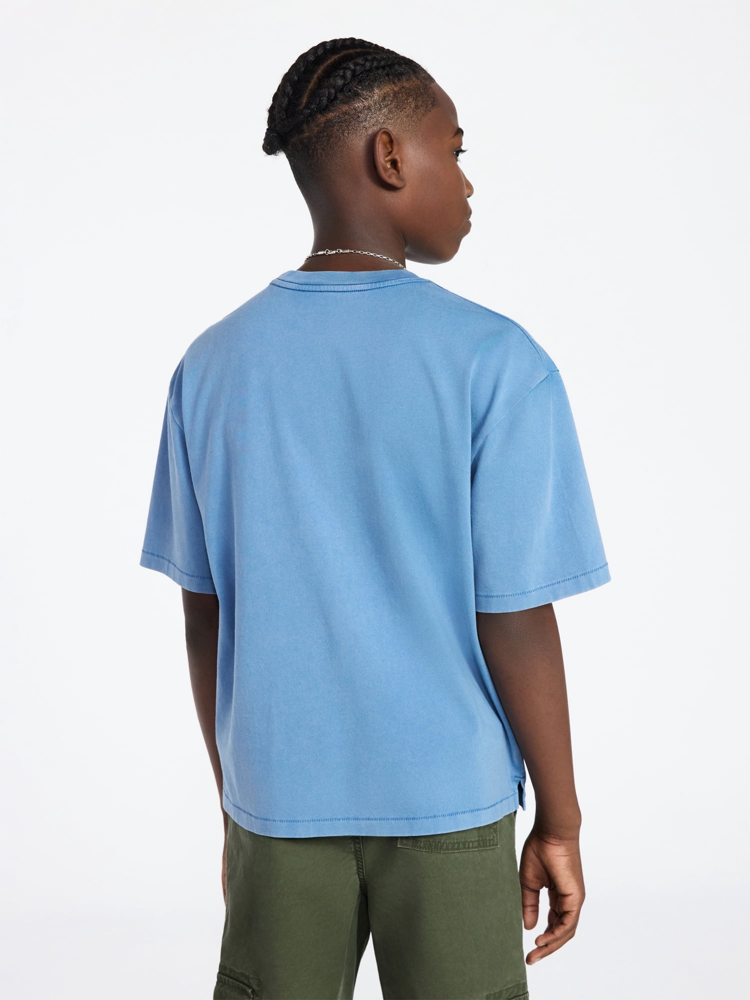 Weekend Academy Boys Washed Pocket Tee with Short Sleeves, Sizes XS-XXL