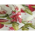 thumbnail image 3 of Ambesonne Spring Garden Quilted Bedspread Set 3 Pcs, Orchids Pomegranates, Queen, Dark Pink Reseda Green, 3 of 4