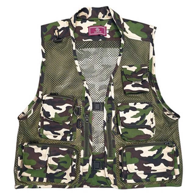 Fishing Photography Vest Summer Multi Pockets Mesh Jackets Quick Dry Waistcoat
