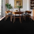 thumbnail image 2 of Black Rug for Living Room, 8x10 Washable Rug for Bedroom with Thickened Memory-Foam, Modern Minimalist Large Carpet Solid Comfy Non Slip Carpet for Kid Room Dining Room Classroom Home Decor, 2 of 7