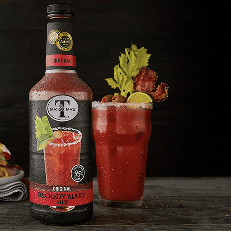 Mr & Mrs T Original Bloody Mary Mix, 1L Bottle, 1 Pack – Premium