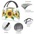 thumbnail image 4 of Easygdp Sunflowers (2) Bolsa de Almuerzo Insulada Reutilizable, Bolsa de Mano y Bandolera para Oficina, Trabajo, Viajes, 4 of 6