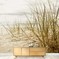 thumbnail image 3 of wall26 - Close Up of a Tall Grass on a Beach During Stormy Season - Removable Wall Mural | Self-Adhesive Large Wallpaper - 100x144 inches, 3 of 6