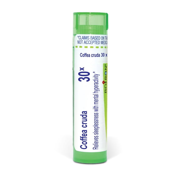 Boiron Coffea Cruda 30X, Homeopathic Medicine for Sleeplessness With Mental Hyperactivity, 80 Pellets