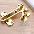 thumbnail image 4 of Aiteng 2Pcs Door Lock, Durable Door Security Latch, Extra Door Lock from Inside Suitable for Home and Hotel, Gold, 4 of 7