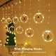 thumbnail image 4 of leyfeng 9.8 pies Cadena de luces de Navidad LED Cortina de hadas Luces colgantes LED Luces colgantes decorativas con, 4 of 8