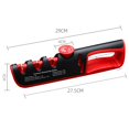 thumbnail image 2 of Kitchen Tools Adjustable Angle 4 in 1 Fast Abrasive Tool Knife Stone Scissor Grinder Knife Sharpener RED-GREY, 2 of 8