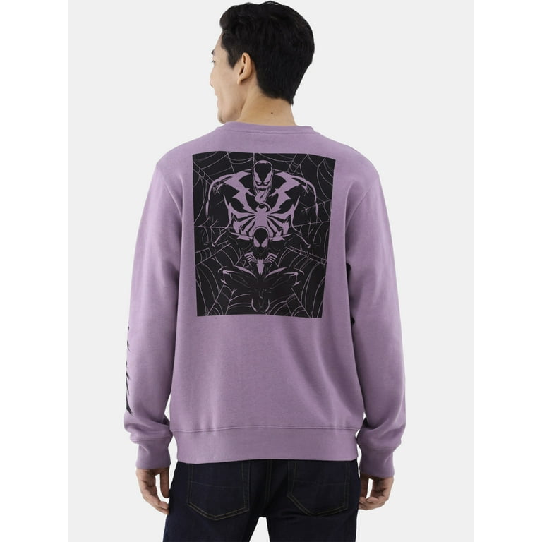 Marvel Venom Men s and Big Men s Graphic Crewneck Sweatshirt Sizes XS 3XL Walmart