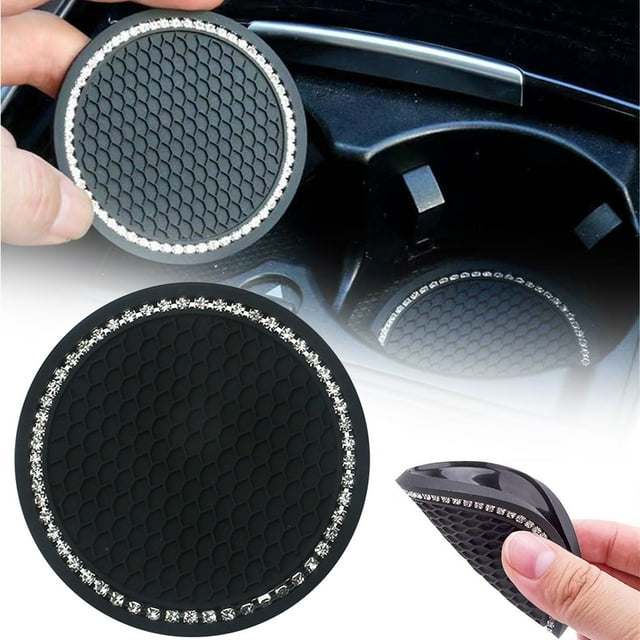 HUASHENG Car Cup Holder Cup Holder Insert Car Interior Accessories 2.75 Inch Silicone Anti Slip Car