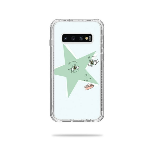 Skin Decal Wrap Compatible With Lifeproof Next Case Samsung Galaxy S10+ Sticker Design Star Face