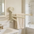 thumbnail image 1 of Aodebiao Rotatable Hook Rack Storage Shelf with Strong Suction Cups for Entryway Bathroom Organization, Wall Mounted Foldable Towel Holder for Hat Key Bracelet, 1 of 6