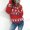 Red, variant on LoyisViDion Women Christmas Santa Claus Jumper Oversized Top Pullovers Sweatshirts Red 14(XXXL)