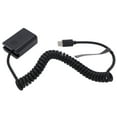 thumbnail image 4 of Decoded Dummy Battery, FW50 Dummy Battery 35-90cm Cable Type C 9V /12V Advanced  For Digital Camera For A6000 A6500 A9 A7, 4 of 8