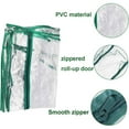 thumbnail image 6 of DAMAI Mini Indoor Greenhouse, Small Portable Outdoor Plant Green House Cabinet, PVC Cover Portable Greenhouses Cover wih Roll-Up Zipper Door, Waterproof Green Tent(Iron Stand not Include), 6 of 7