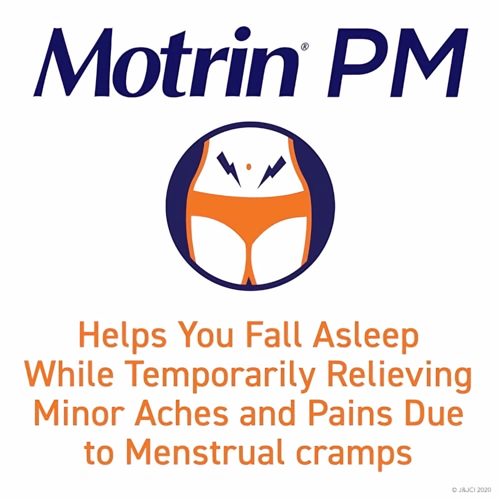 Motrin PM Caplets Ibuprofen Nighttime (Pack of 2)