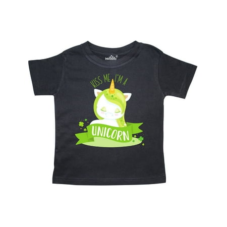 

Inktastic Kiss Me I m A Unicorn Saint Patrick s Day Unicorn Gift Toddler Boy or Toddler Girl T-Shirt