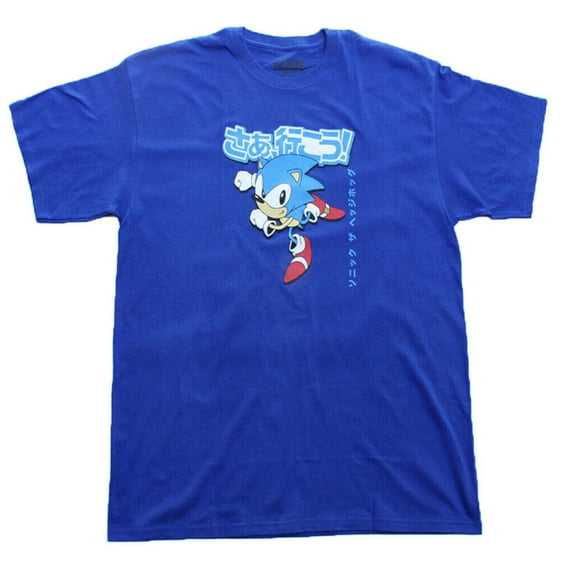 Sonic the Hedgehog Men's Short Sleeve T-Shirt Royal Blue (2XL)