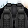 thumbnail image 6 of LAONNVIR Car Seat Covers Full Set,Front and Back Seat Covers for Cars,Luxury Leather Waterproof Seat Covers,Black Car Seat Covers,Car Seat Protector Accessories Universal Fit Most Vehicles, 6 of 8