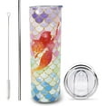thumbnail image 1 of Mermaid Tumbler Mermaid Cup with Lid and Metal Straw - 20 Oz Stainless Steel Insulated Tumbler Cup - Mermaid Gifts Women for Bithday Christmas, 1 of 6