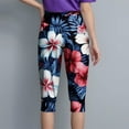 thumbnail image 6 of Womens Capris Loose Fit Summer Hawaii Print Capri Pants Casual Capris Trousers Pants with Pockets, 6 of 8