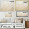 thumbnail image 4 of Designart "Contemporary Beige Beach Sand Allure" Coastal Beach Sand Floater Framed Wall Art Prints, 4 of 5