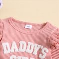 thumbnail image 5 of TOWED22 Baby Girl Jumpsuit Clothes 3pcs Sets Long Sleeve Crew Neck Cute Print Romper + Bow Pants Headband Fall Winter Outfits Set(Red,9-12 M), 5 of 5